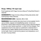 Osavi - Chaga 1000 mg | Minimum 30% Beta-Glucans (30 дози) / 60 капсули