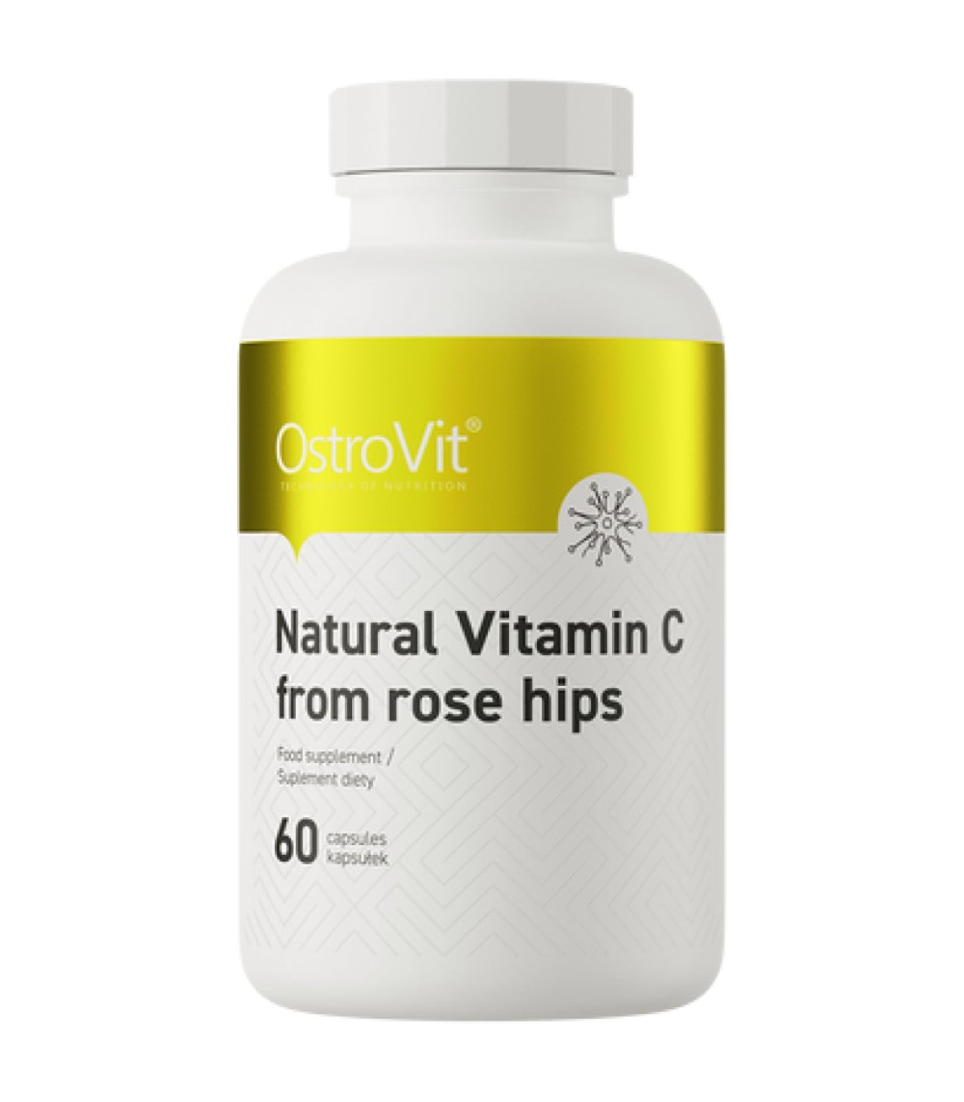 OstroVit - Natural Vitamin C 1000 mg | from Rose Hips (60 дози)