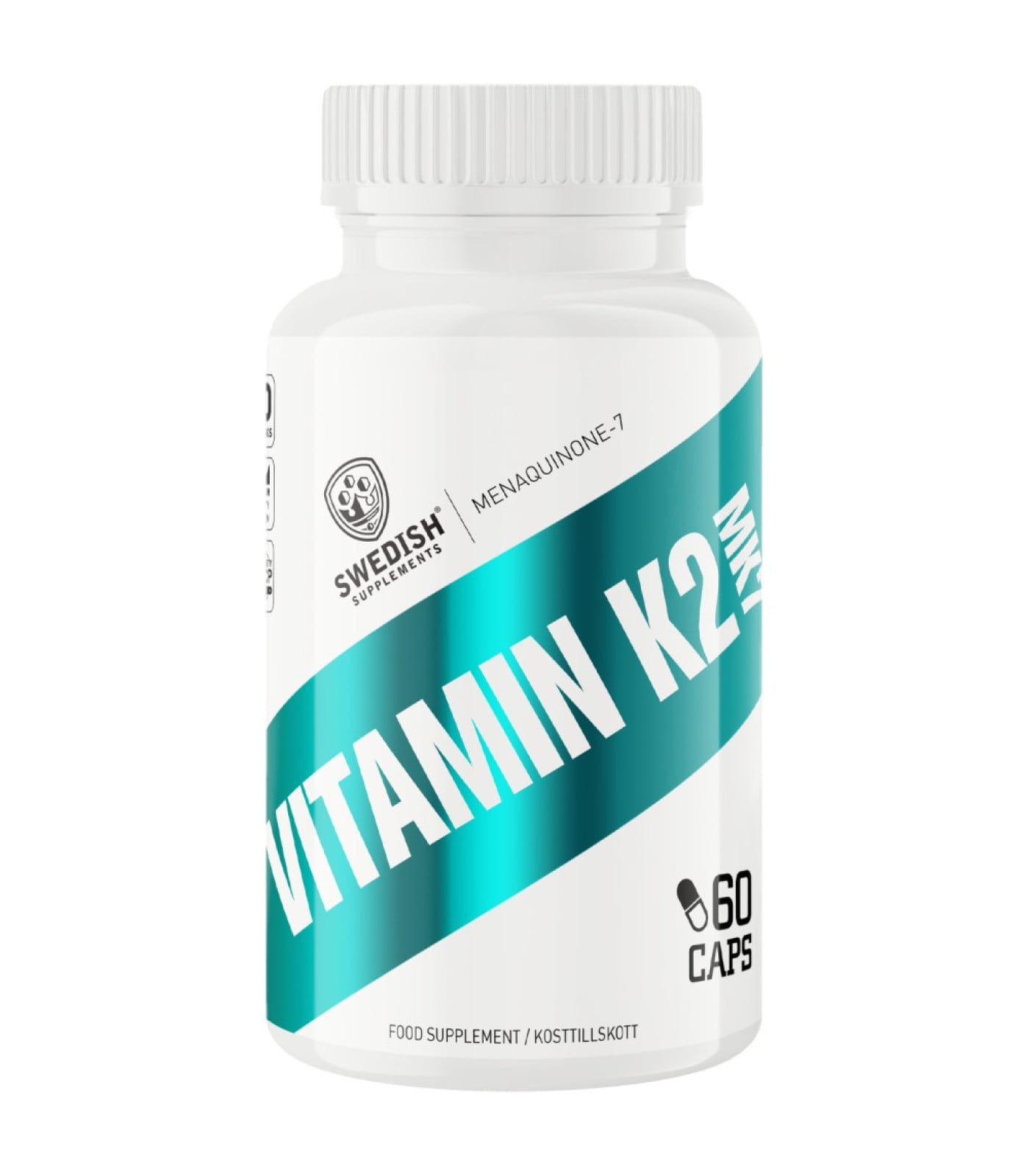 SWEDISH Supplements - Vitamin K2 MK-7 200 mcg (60 дози) / 60 капсули