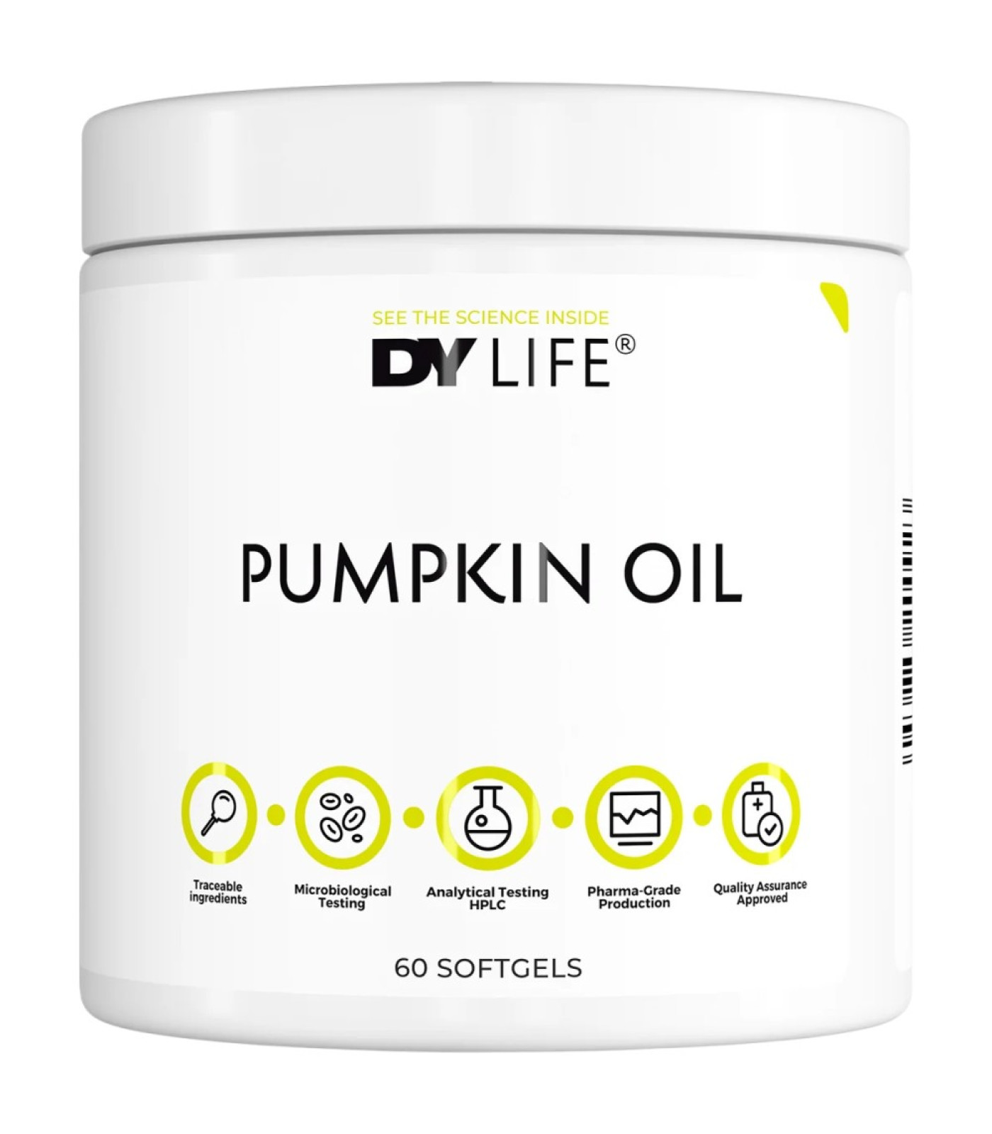 Dorian Yates Nutrition - DY Life Pumpkin Oil 1000 mg (60 дози) / 60 Гел капсули