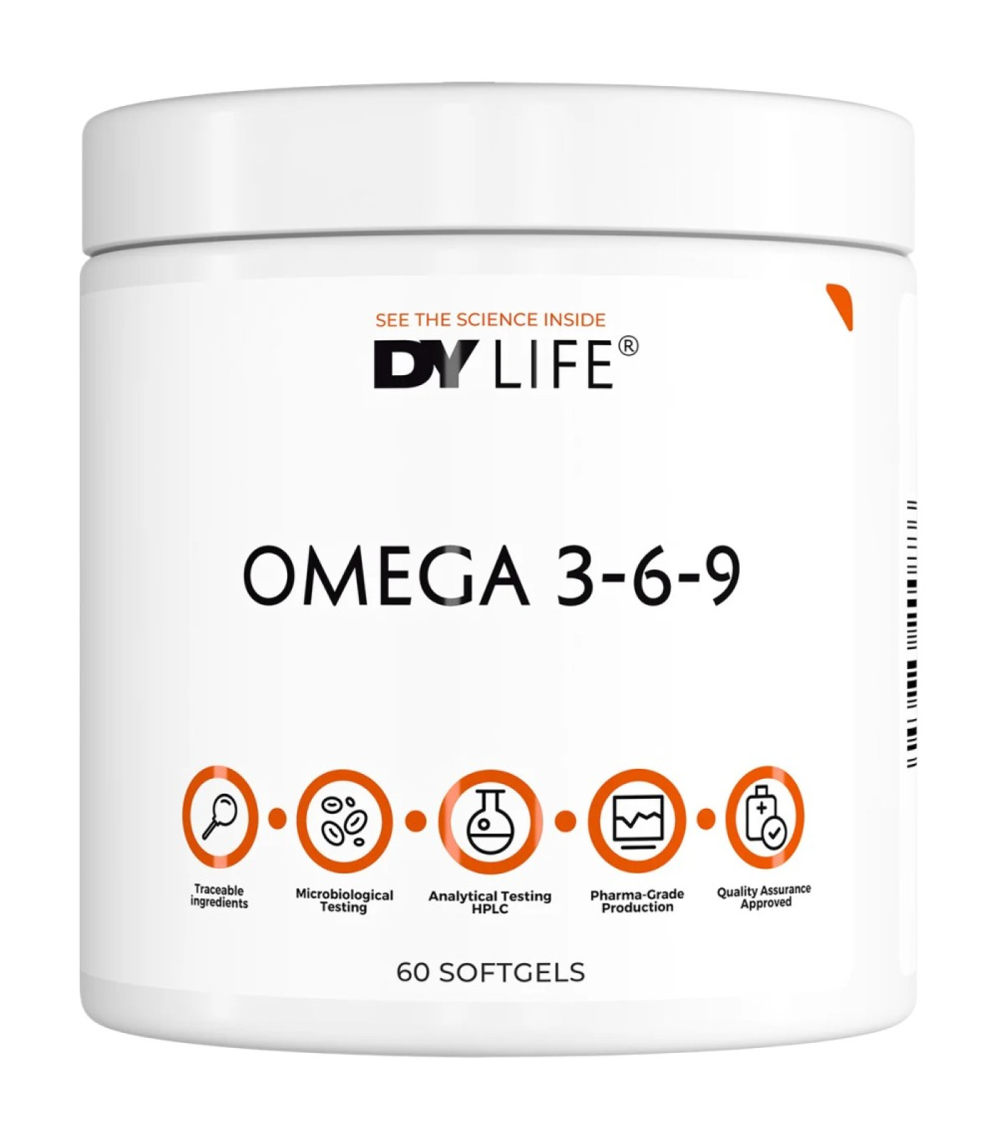 Dorian Yates Nutrition - DY Life Omega 3-6-9 1000 mg (20 дози) / 60 Гел капсули Dorian Yates Nutrition - DY Life Omega 3-6-9 1000 mg (20 дози) / 60 Гел капсули