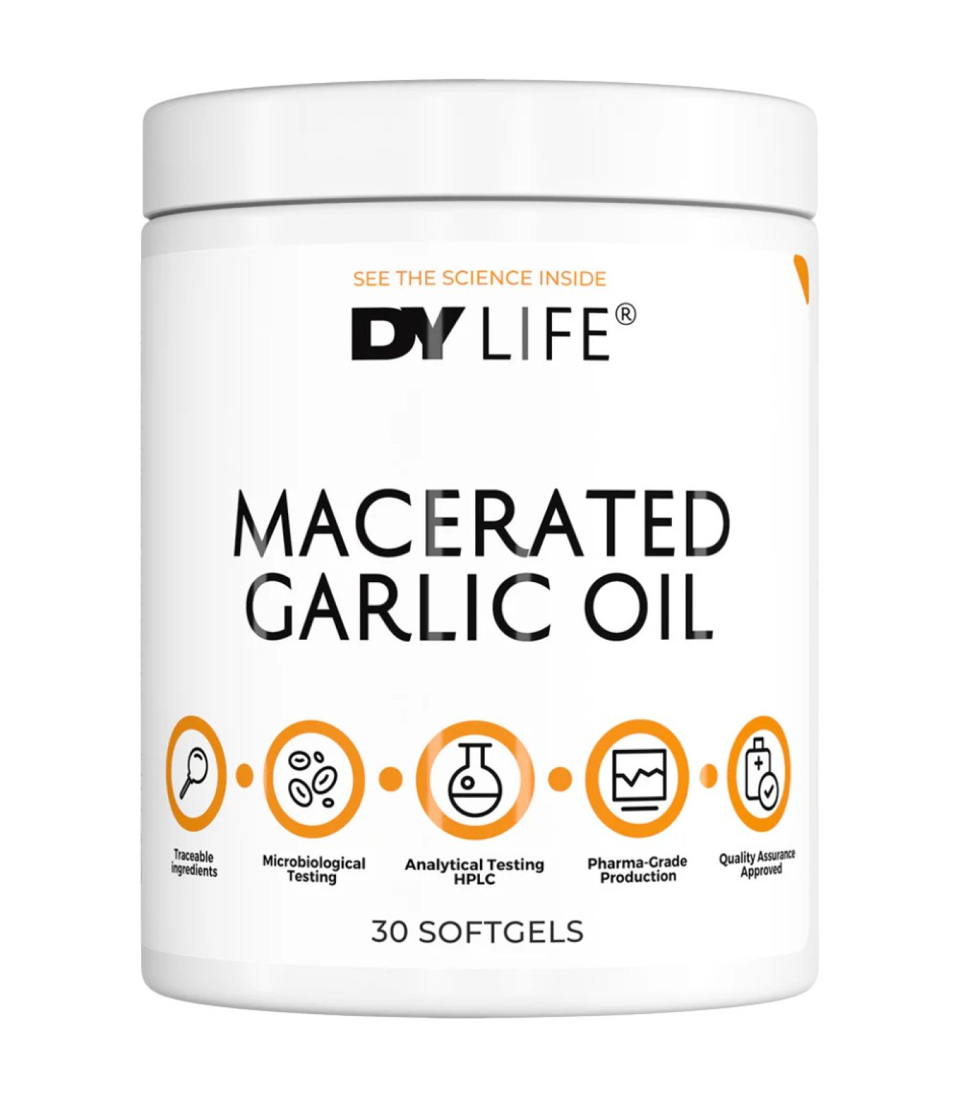Dorian Yates Nutrition - DY Life Macerated Garlic Oil (30 дози) / 30 Гел капсули Dorian Yates Nutrition - DY Life Macerated Garlic Oil (30 дози) / 30 Гел капсули
