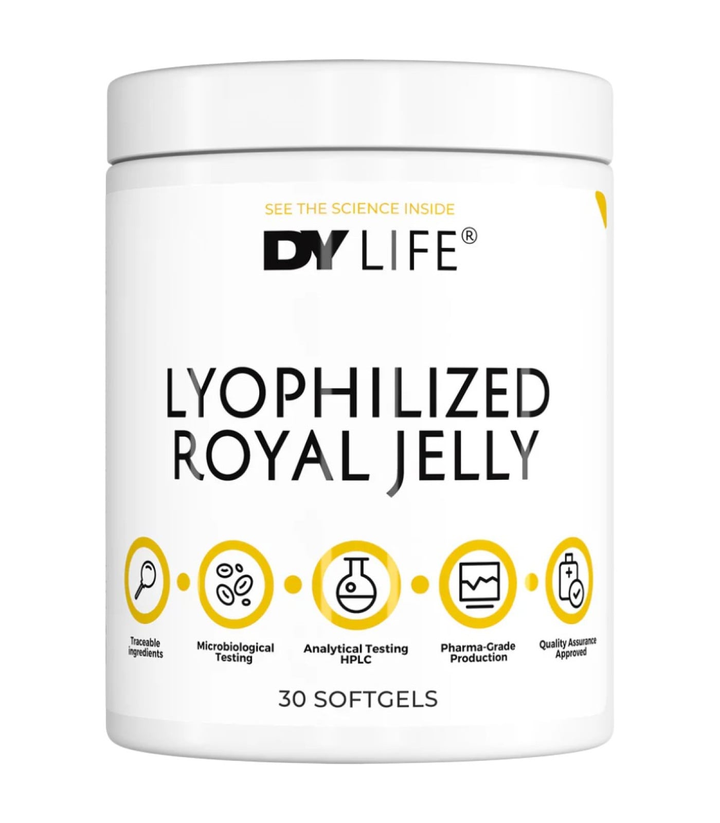 Dorian Yates Nutrition - DY Life Lyophilized Royal Jelly 334 mg (30 дози) / 30 Гел капсули