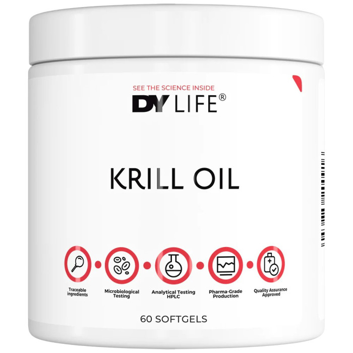 Dorian Yates Nutrition - DY Life Krill Oil 500 mg (15 дози) / 60 Гел капсули