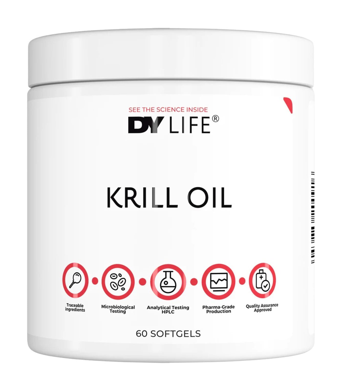 Dorian Yates Nutrition - DY Life Krill Oil 500 mg (15 дози) / 60 Гел капсули Dorian Yates Nutrition - DY Life Krill Oil 500 mg (15 дози) / 60 Гел капсули