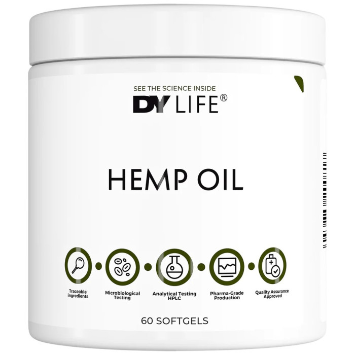 Dorian Yates Nutrition - DY Life Hemp Oil 1000 mg (30 дози) / 60 Гел капсули