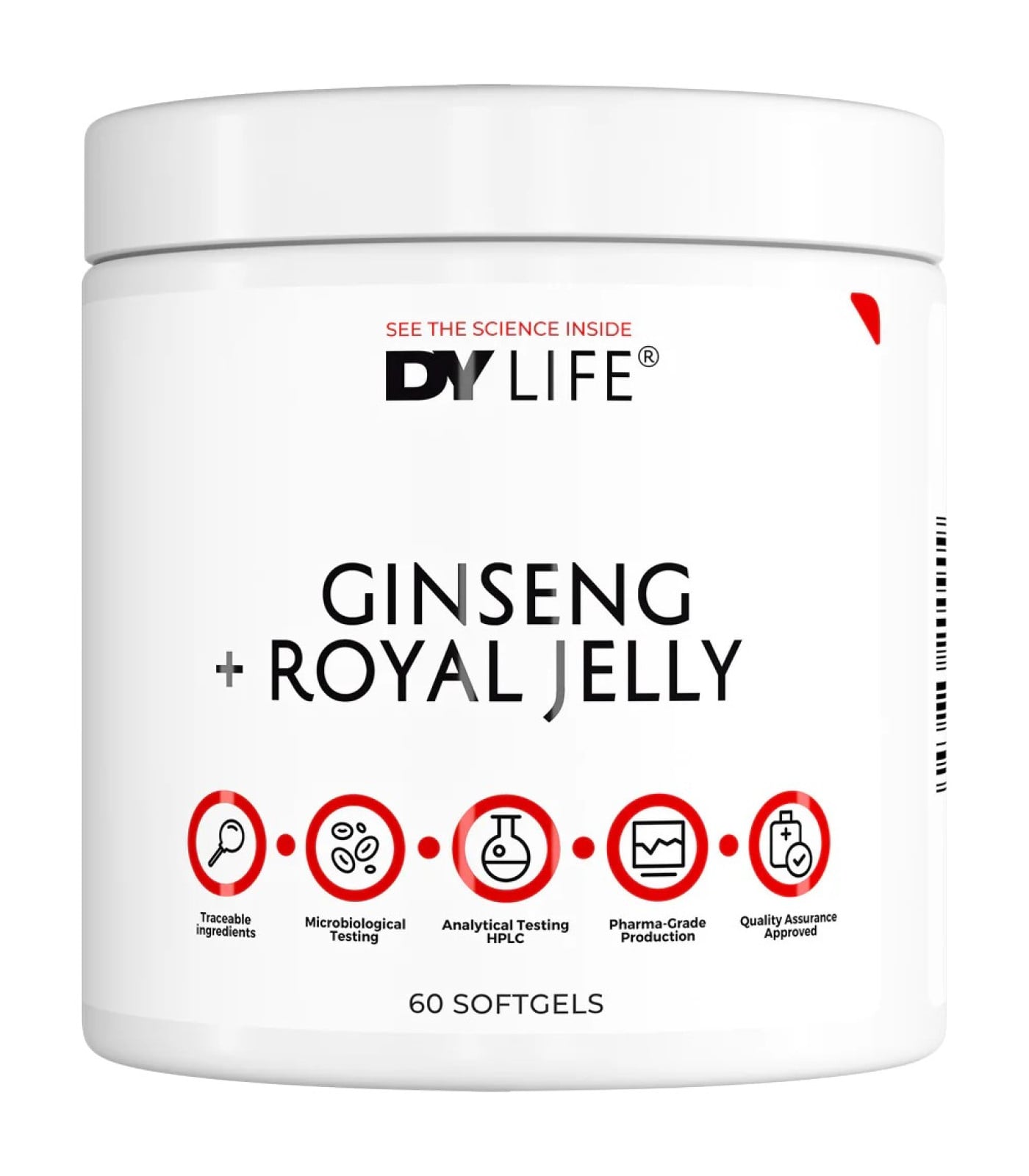 Dorian Yates Nutrition - DY Life Ginseng + Royal Jelly (30 дози) / 60 Гел капсули Dorian Yates Nutrition - DY Life Ginseng + Royal Jelly (30 дози) / 60 Гел капсули