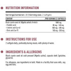 Dorian Yates Nutrition - DY Life Black Cumin Oil 500 mg (30 дози) / 60 Гел капсули