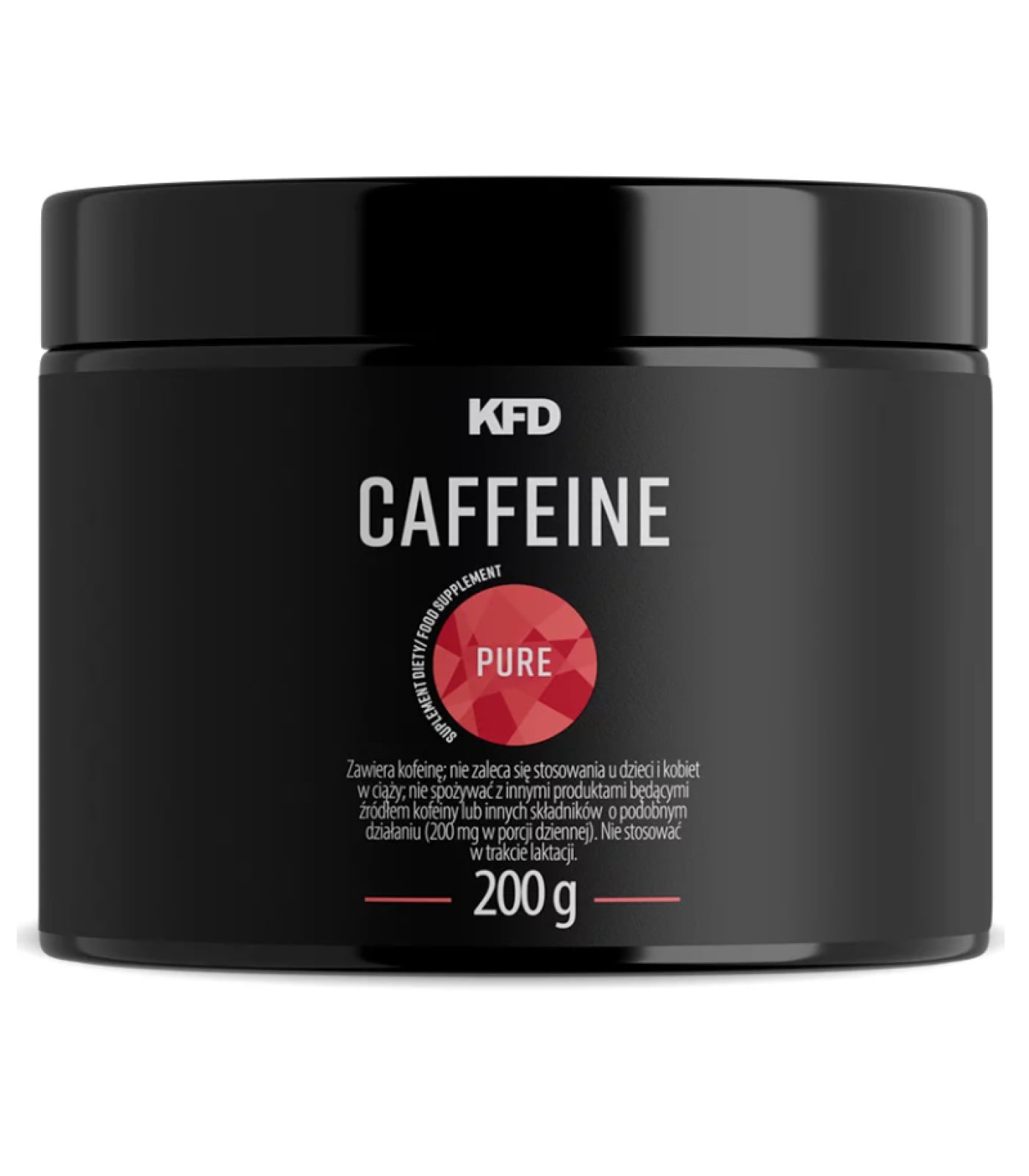 KFD Pure Caffeine Powder - Кофеин, Разфасовка 200g KFD Pure Caffeine Powder - Кофеин, Разфасовка 200g