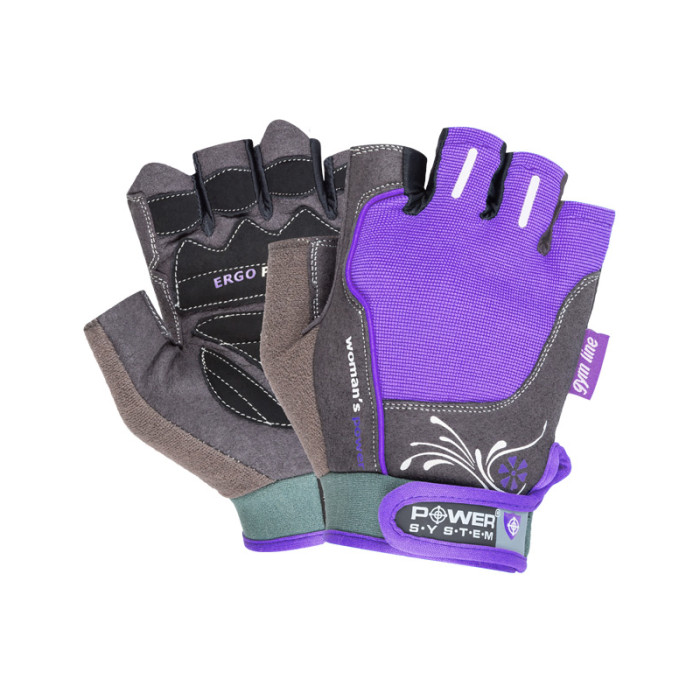 Power System Gloves Womens Power - Purple - Дамски Фитнес Ръкавици, Цвят Лилав,