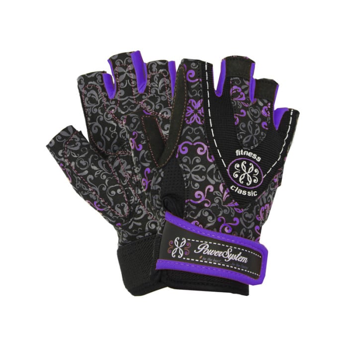 Power System Gloves Classy - Purple - Дамски Фитнес Ръкавици, Цвят Лилав,