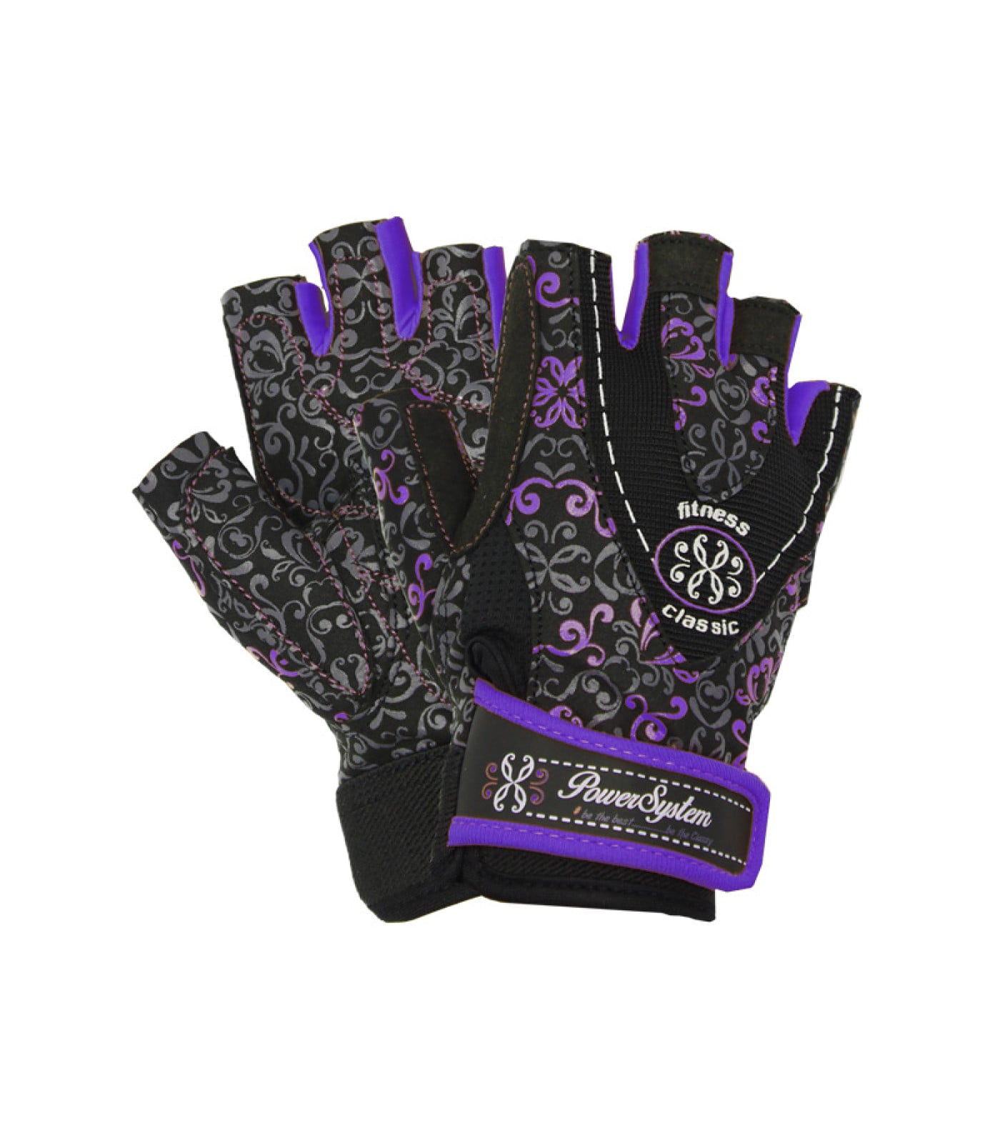 Power System Gloves Classy - Purple - Дамски Фитнес Ръкавици, Цвят Лилав, Power System Gloves Classy - Purple - Дамски Фитнес Ръкавици, Цвят Лилав,