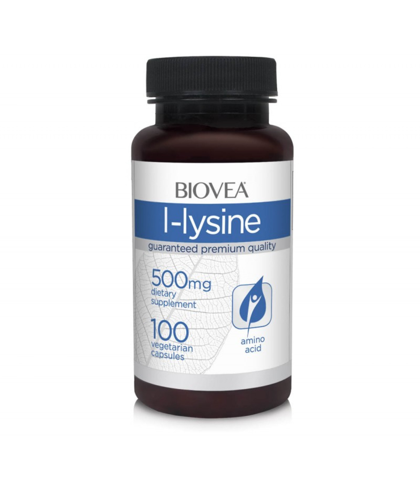 Biovea L-Lysine 500mg - Лизин, Разфасовка 100 caps