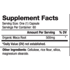 Biovea MACA Organic 500mg, Разфасовка 60 caps