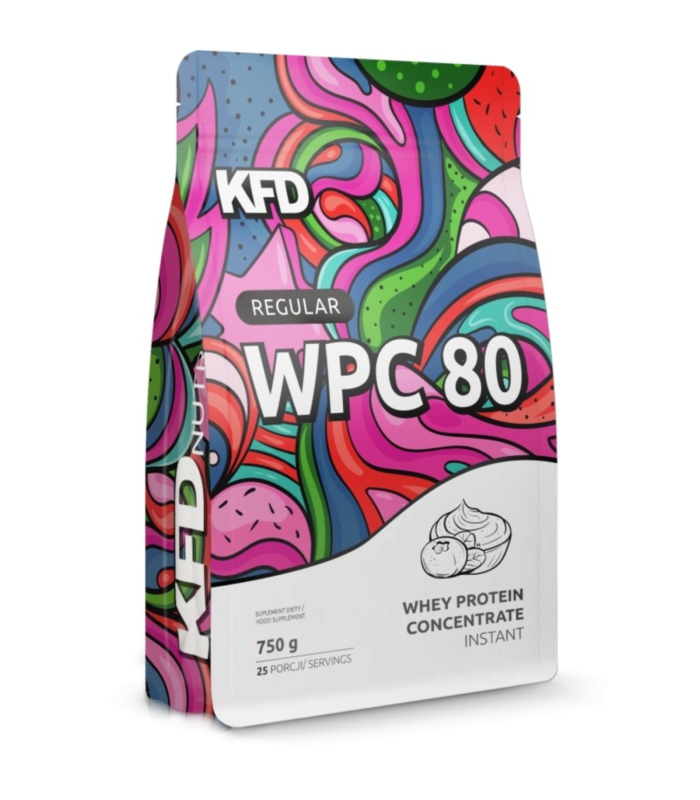 KFD Regular WPC 80 - Суроватъчен Протеин, Разфасовка 0.750kg