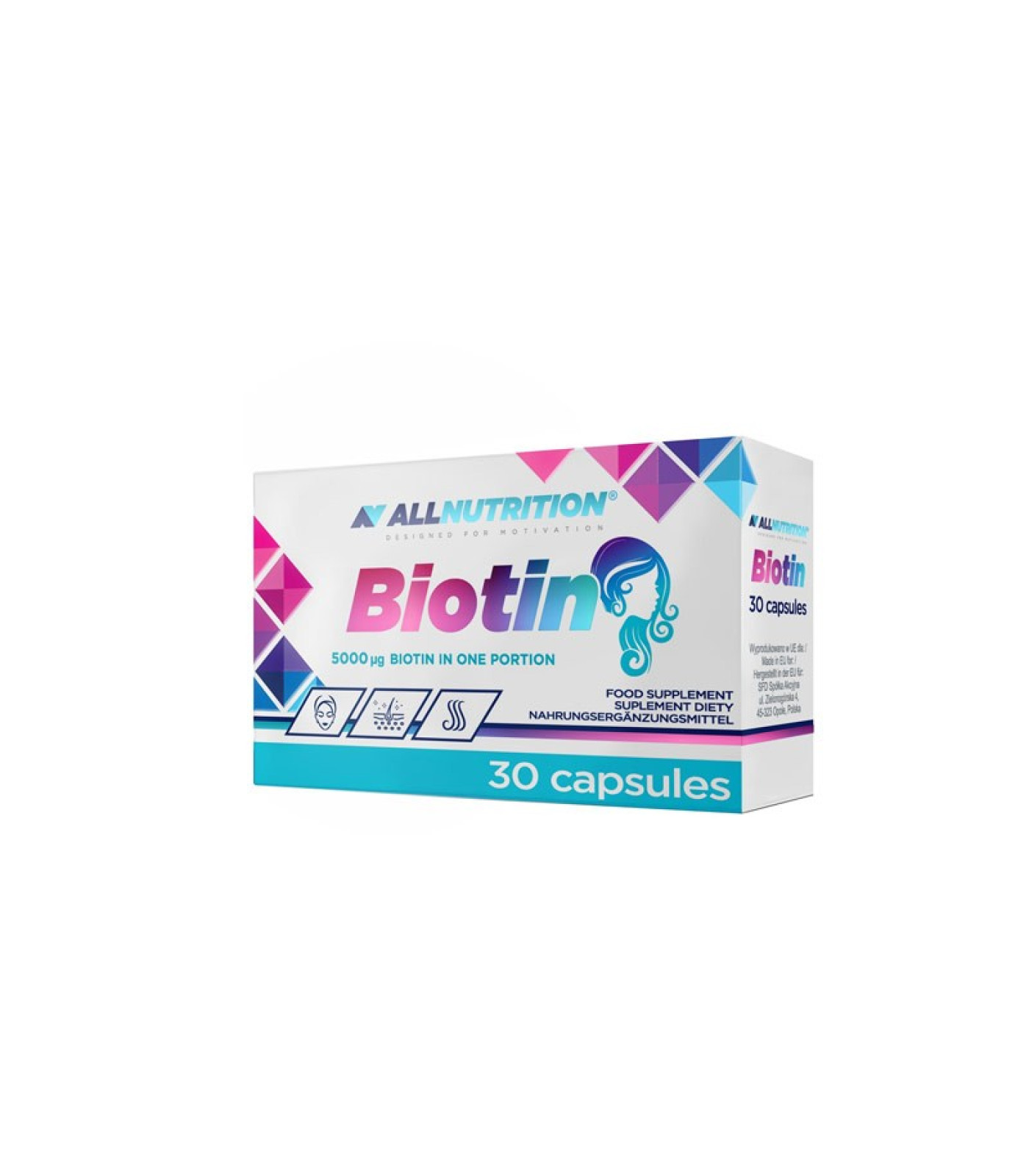 Allnutrition Biotin - Витамин B, Разфасовка 30 caps