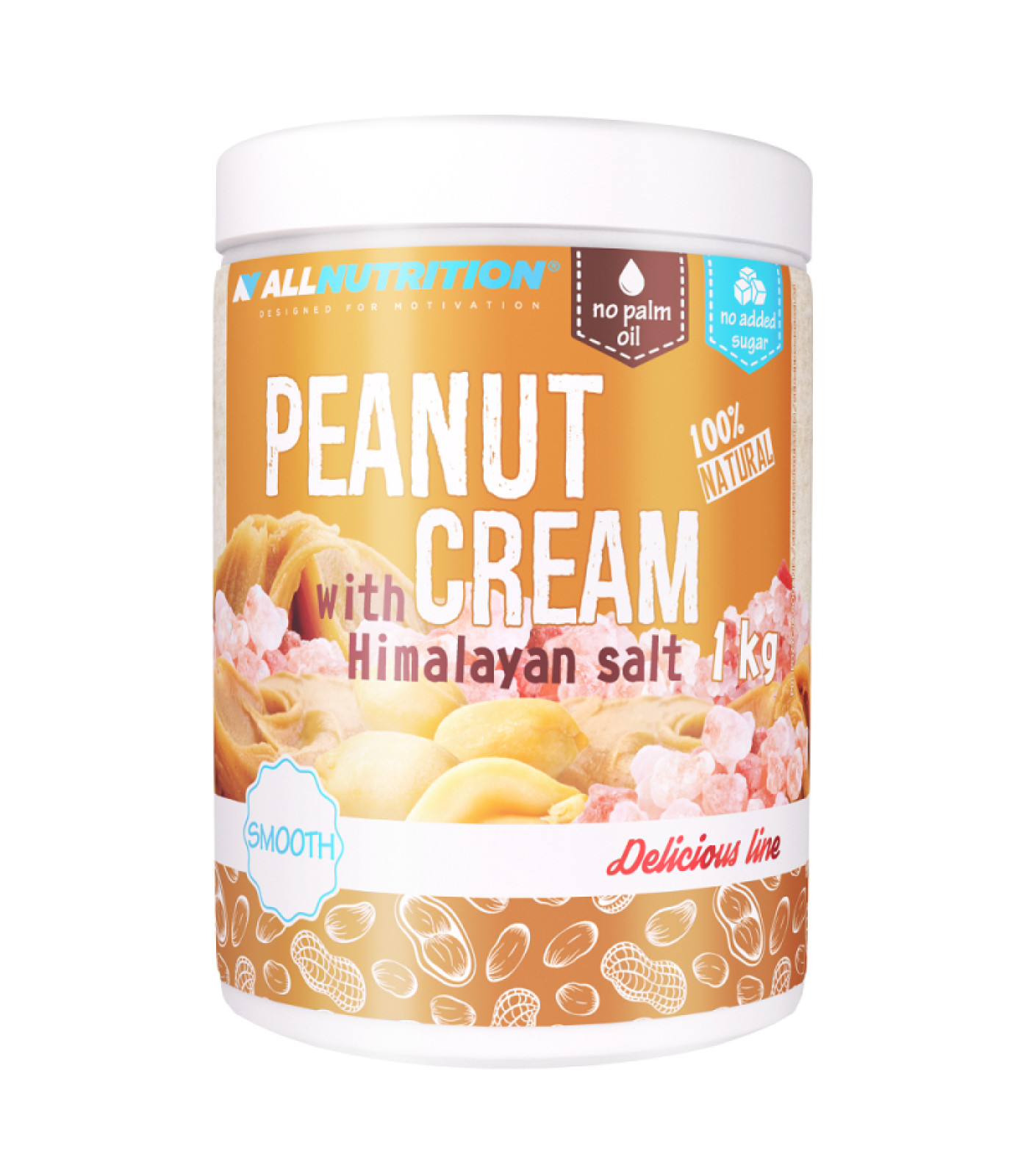 Allnutrition Peanut Cream Hymalayan Salt - Фъстъчено масло, Разфасовка 1.000kg