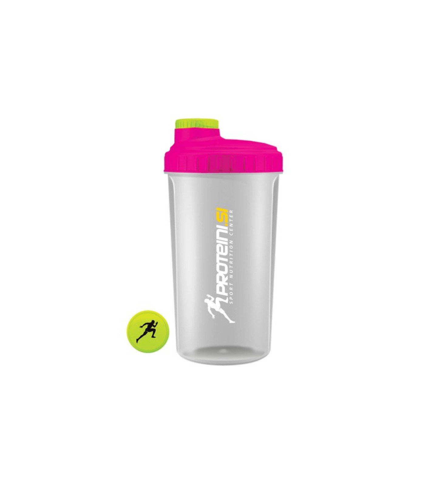 Proteini.SI Shaker Transparent Pink - Шейкър, Разфасовка 700ml