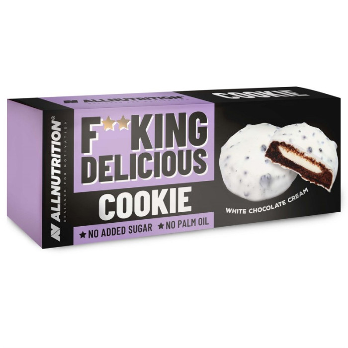 Allnutrition F**King Delicious Cookie - White Chocolate Cream - Диетичен Десерт, Разфасовка 128g