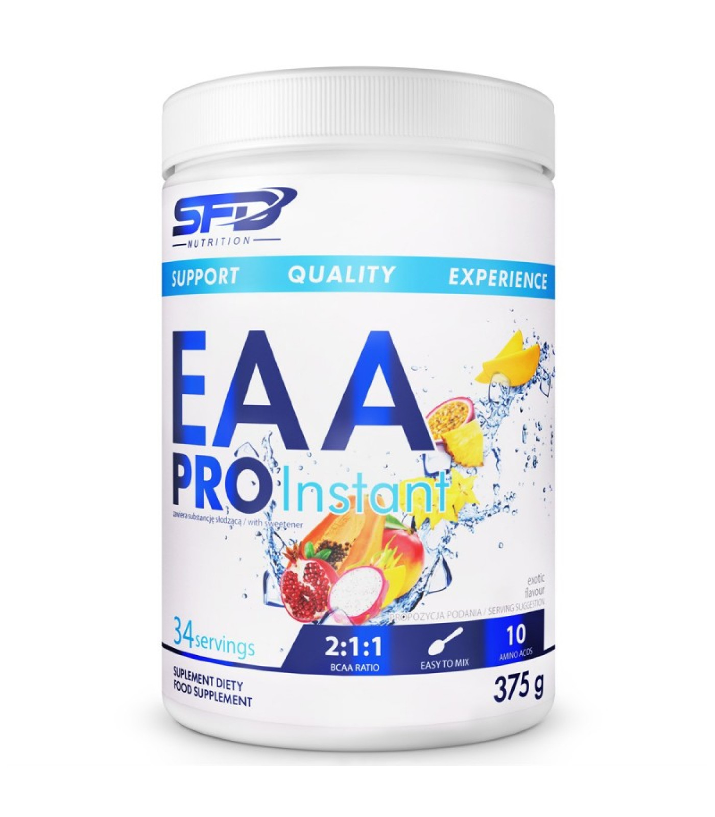 SFD EAA Pro Instant - Аминокиселини, Разфасовка 375g