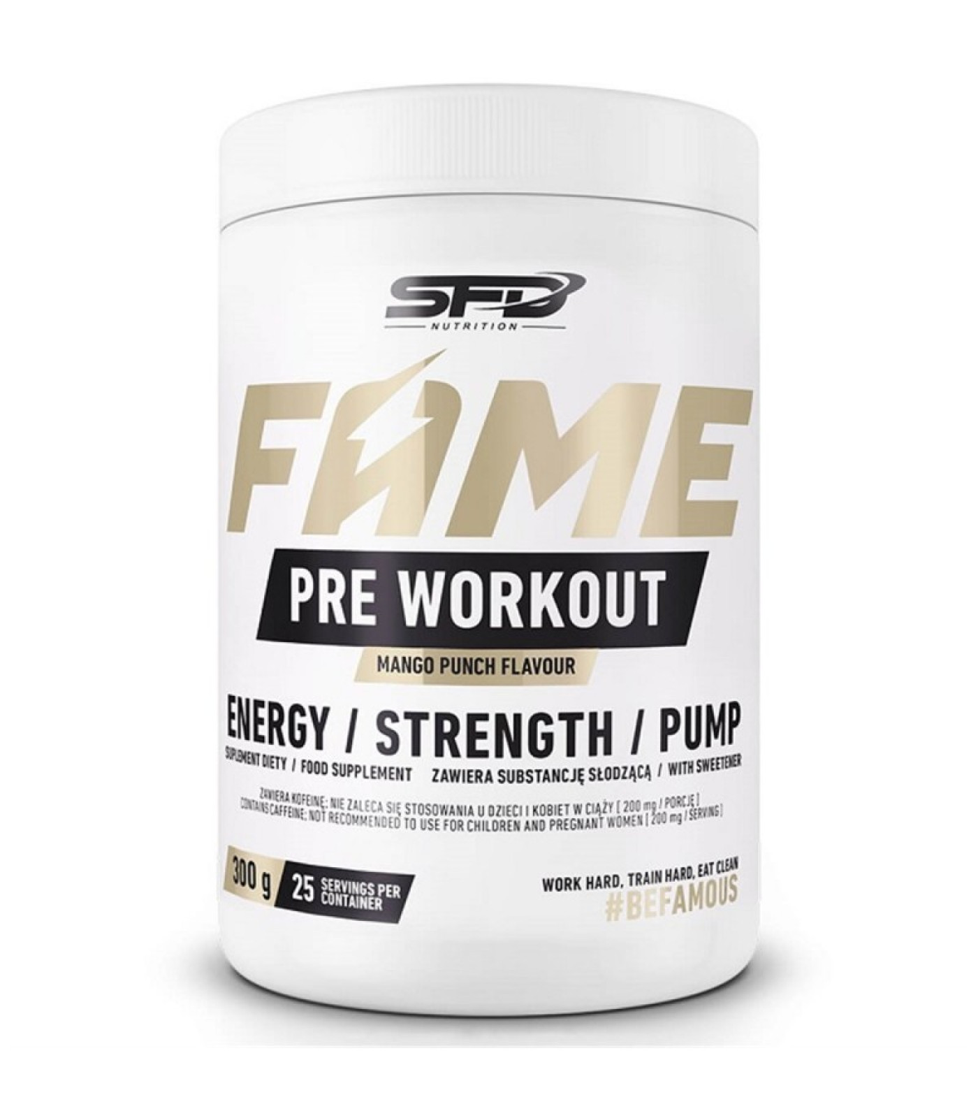 SFD Fame Pre Workout - Азотен Бустер, Разфасовка 300g