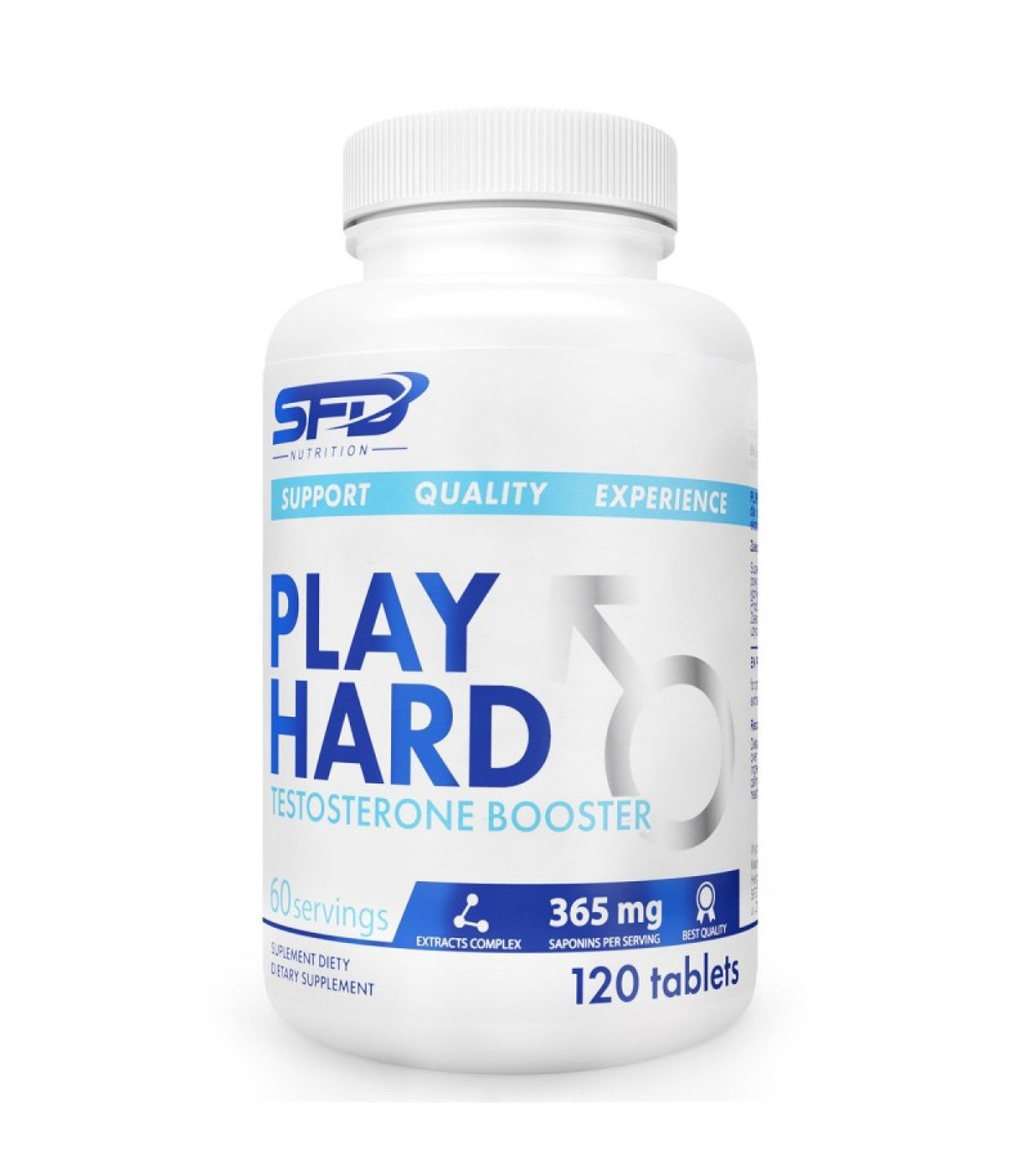 SFD Play Hard Testosterone Booster - Тестостеронова Формула, Разфасовка 120 tabs