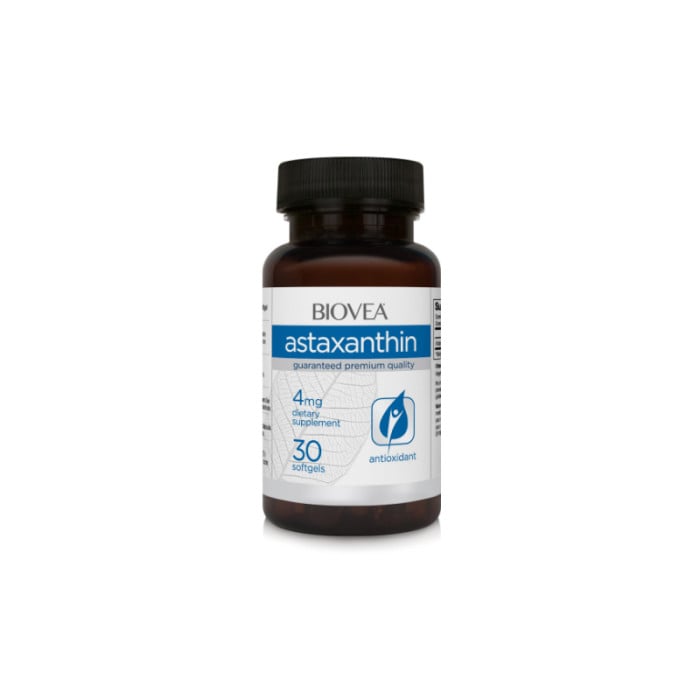 Biovea Astaxanthin 4mg - Астаксантин, Разфасовка 30 sgels