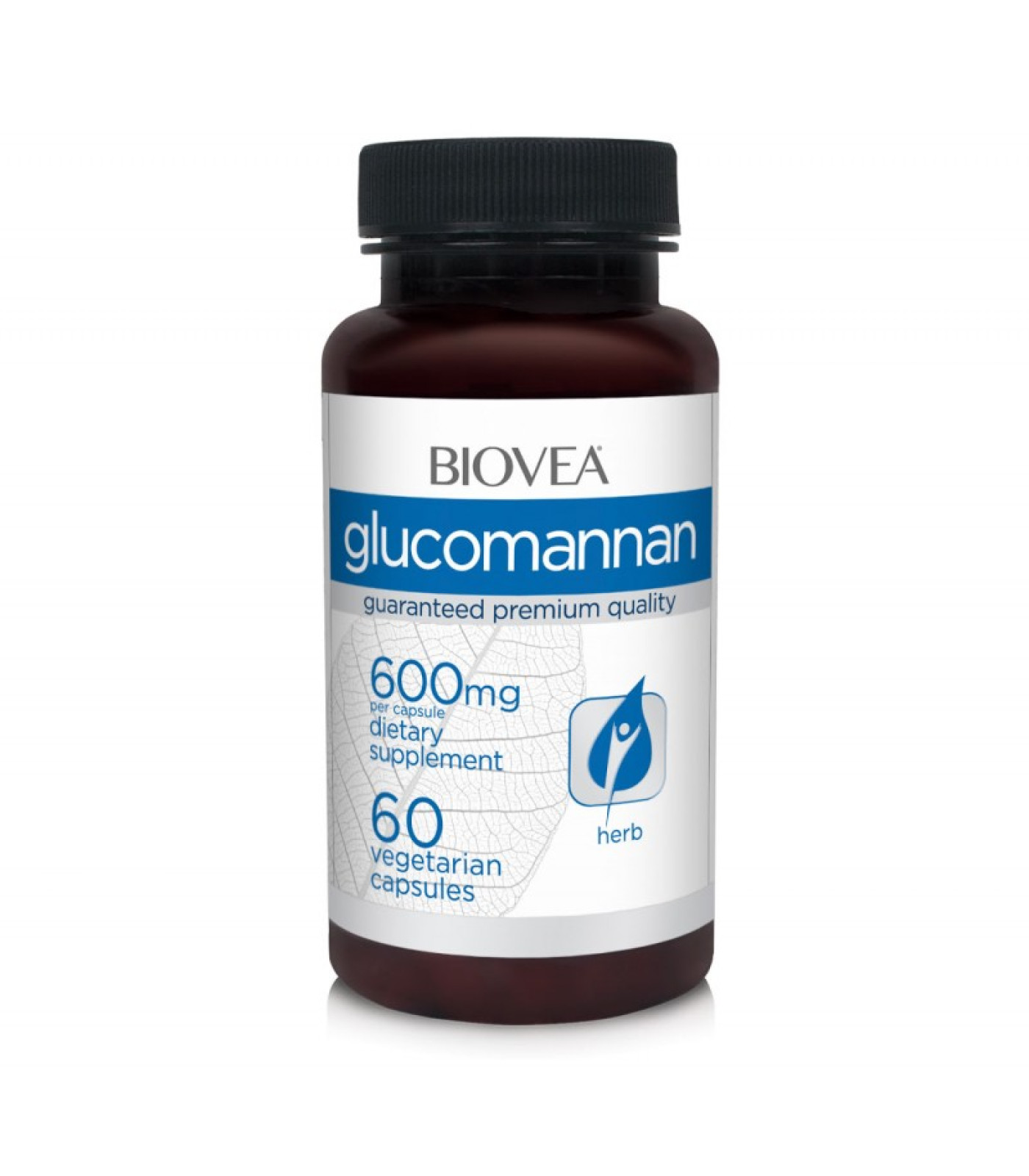 Biovea Glucomannan 600mg - Глюкоманан, Разфасовка 60 caps Biovea Glucomannan 600mg - Глюкоманан, Разфасовка 60 caps
