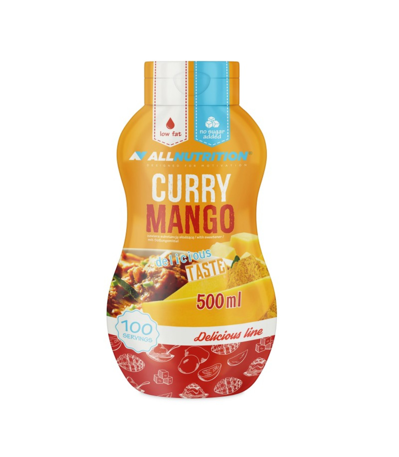 Allnutrition Sauce Curry Mango - Диетичен Сос, Разфасовка 500ml
