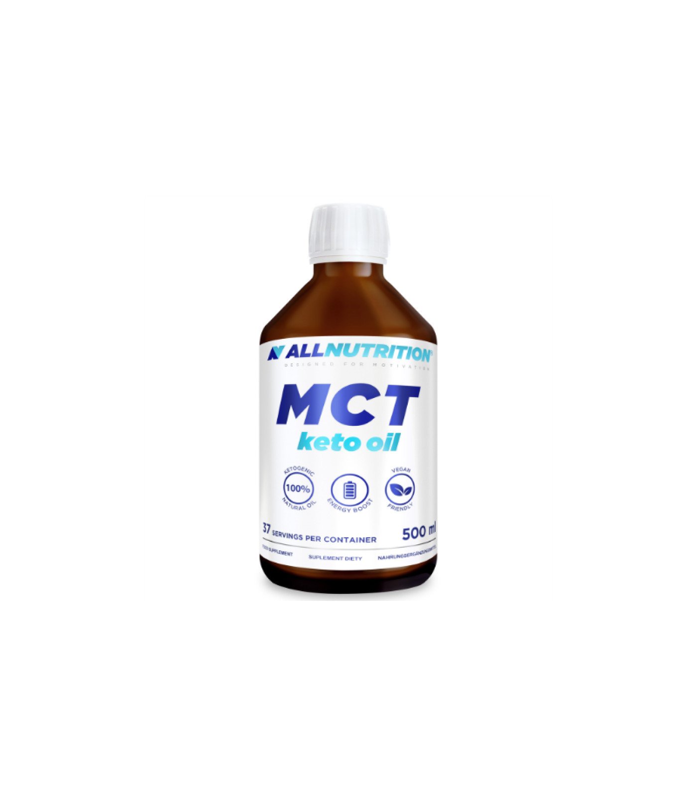 Allnutrition MCT Keto Oil - Средноверижни триглицериди, Разфасовка 500ml