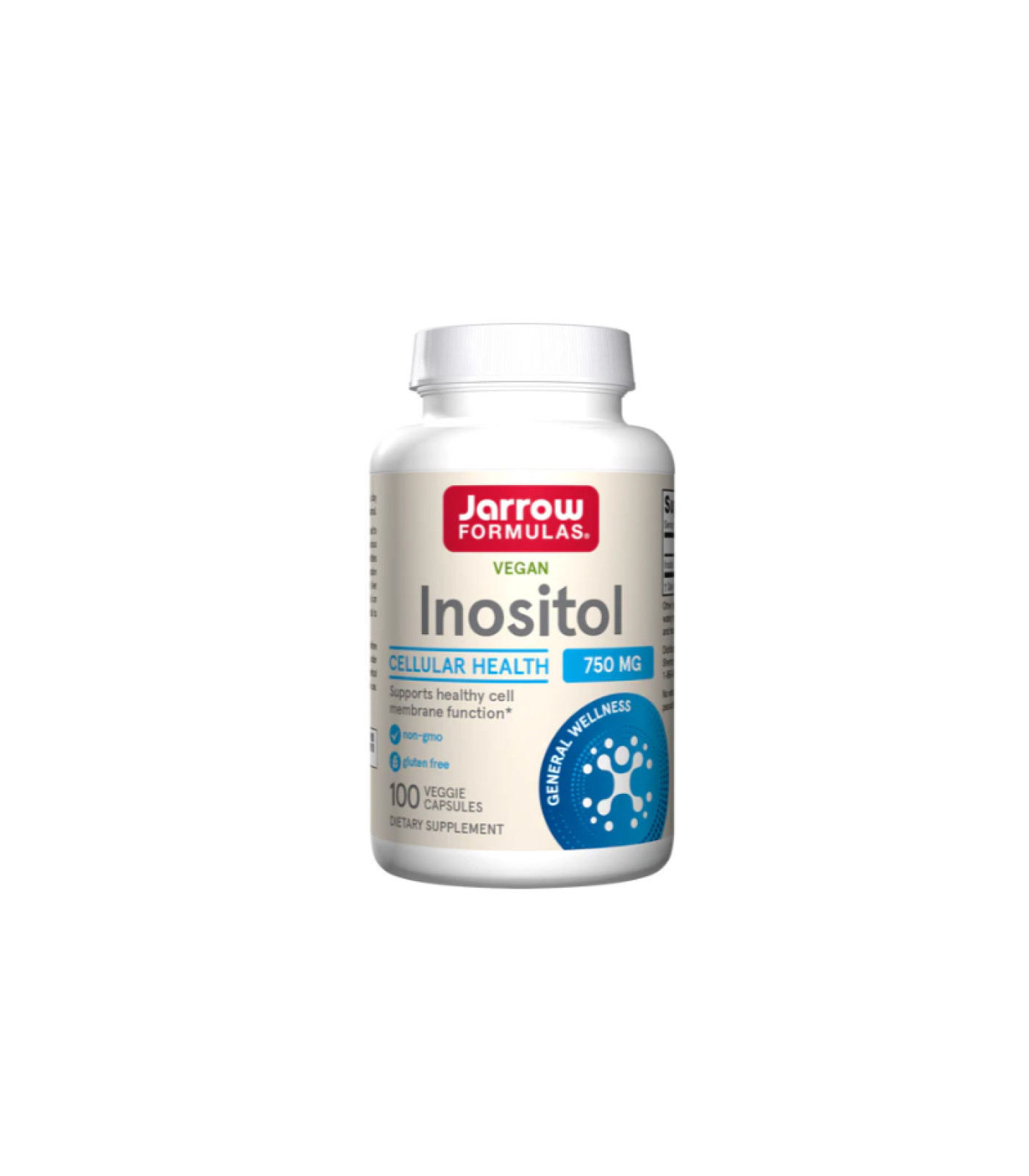 Jarrow Formulas Inositol 750mg - Инозитол, Разфасовка 100 caps
