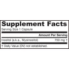 Jarrow Formulas Inositol 750mg - Инозитол, Разфасовка 100 caps