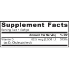 Jarrow Formulas Vitamin D3 2500 - Витамин D