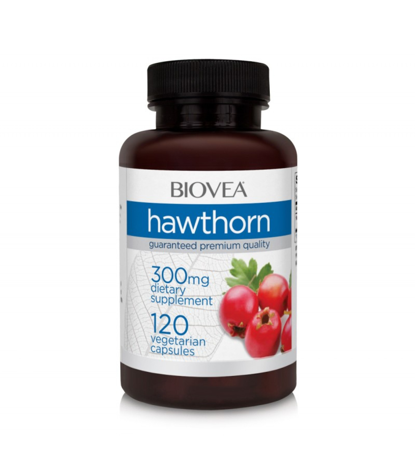 Biovea Hawthorn 300mg - Глог, Разфасовка 120 caps