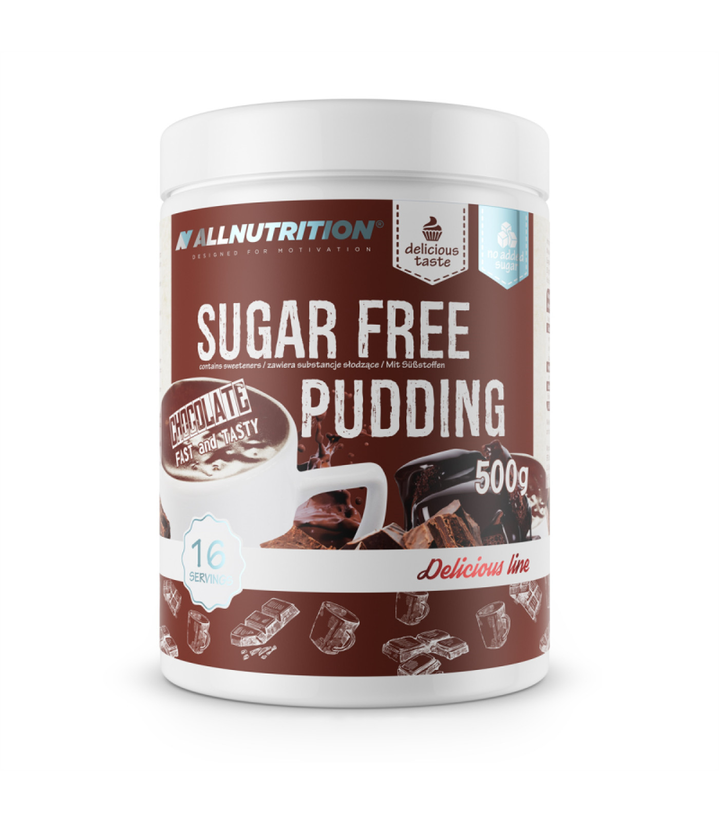 Allnutrition Sugar Free Pudding - Протеинов Пудинг без Захар, Разфасовка 500g