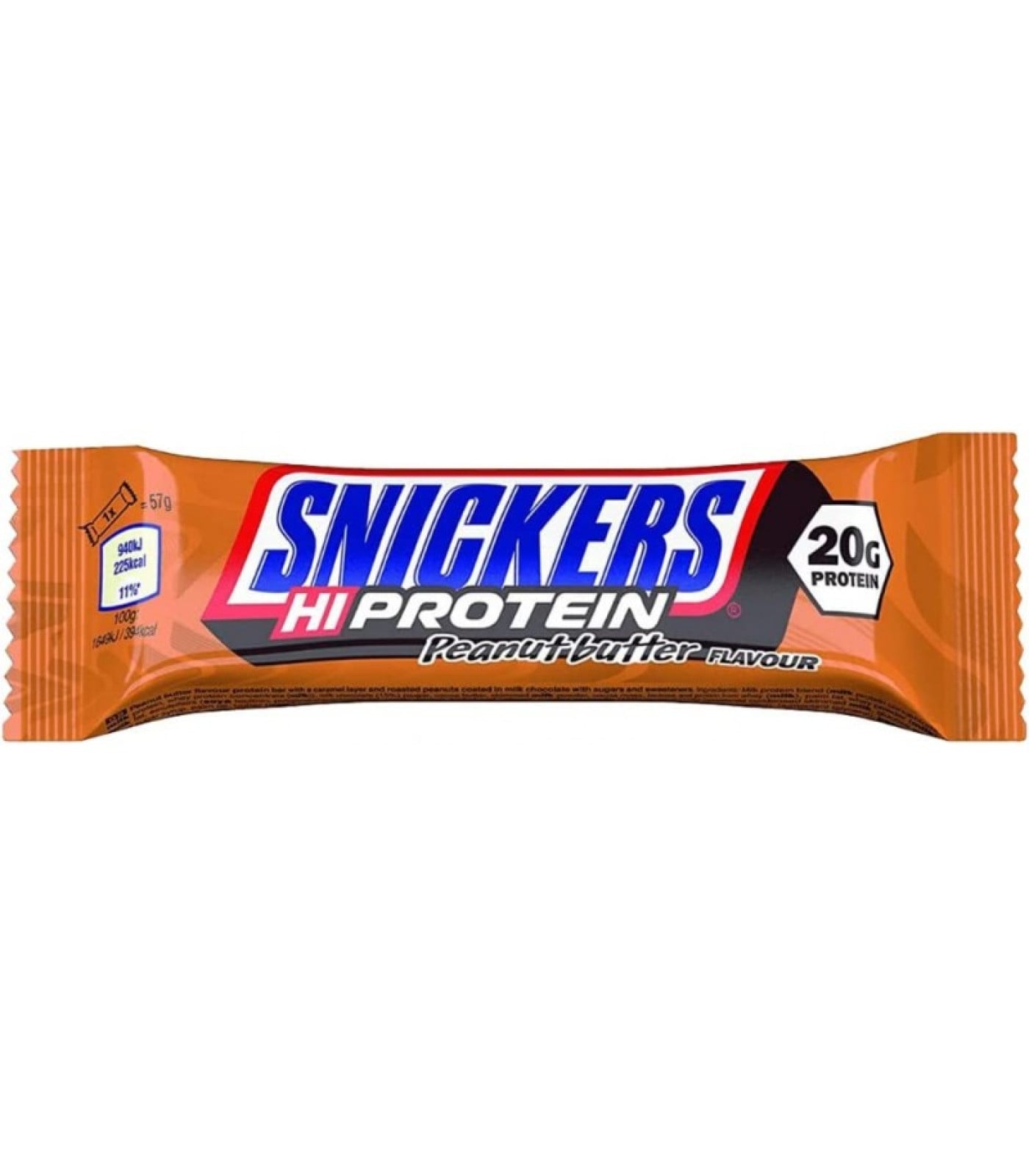 Mars Protein Snickers Hi Protein Bar - Peanut Butter - Протеинов Бар, Разфасовка 57g