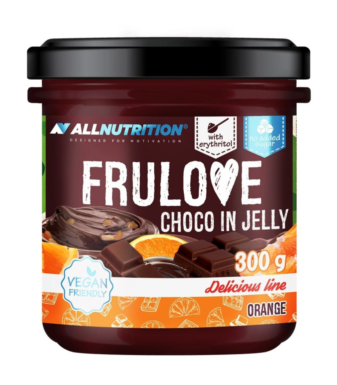 Allnutrition FruLove Choco In Jelly - Orange - Конфитюр, Разфасовка 300g