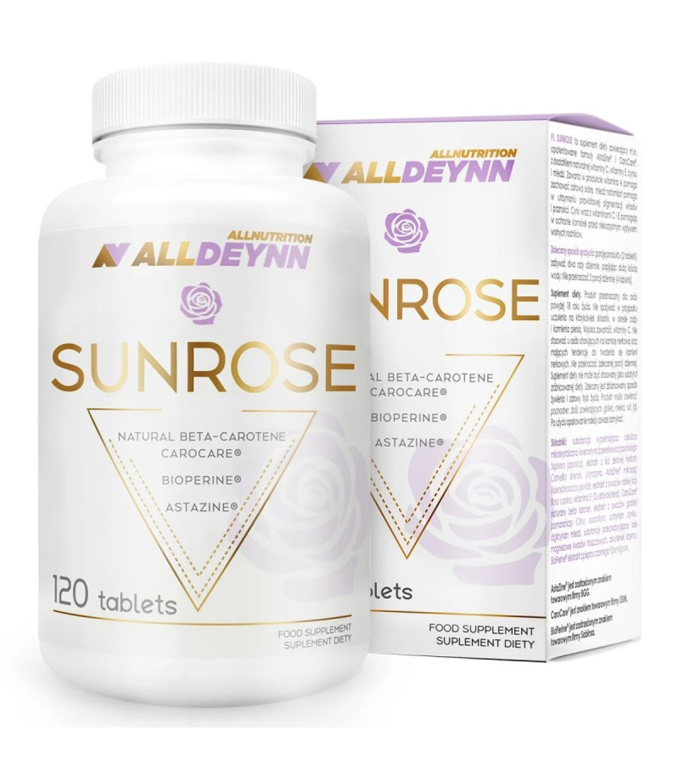 Allnutrition AllDeynn Sunrose - Дамска Формула за Тен, Разфасовка 120 tabs Allnutrition AllDeynn Sunrose - Дамска Формула за Тен, Разфасовка 120 tabs