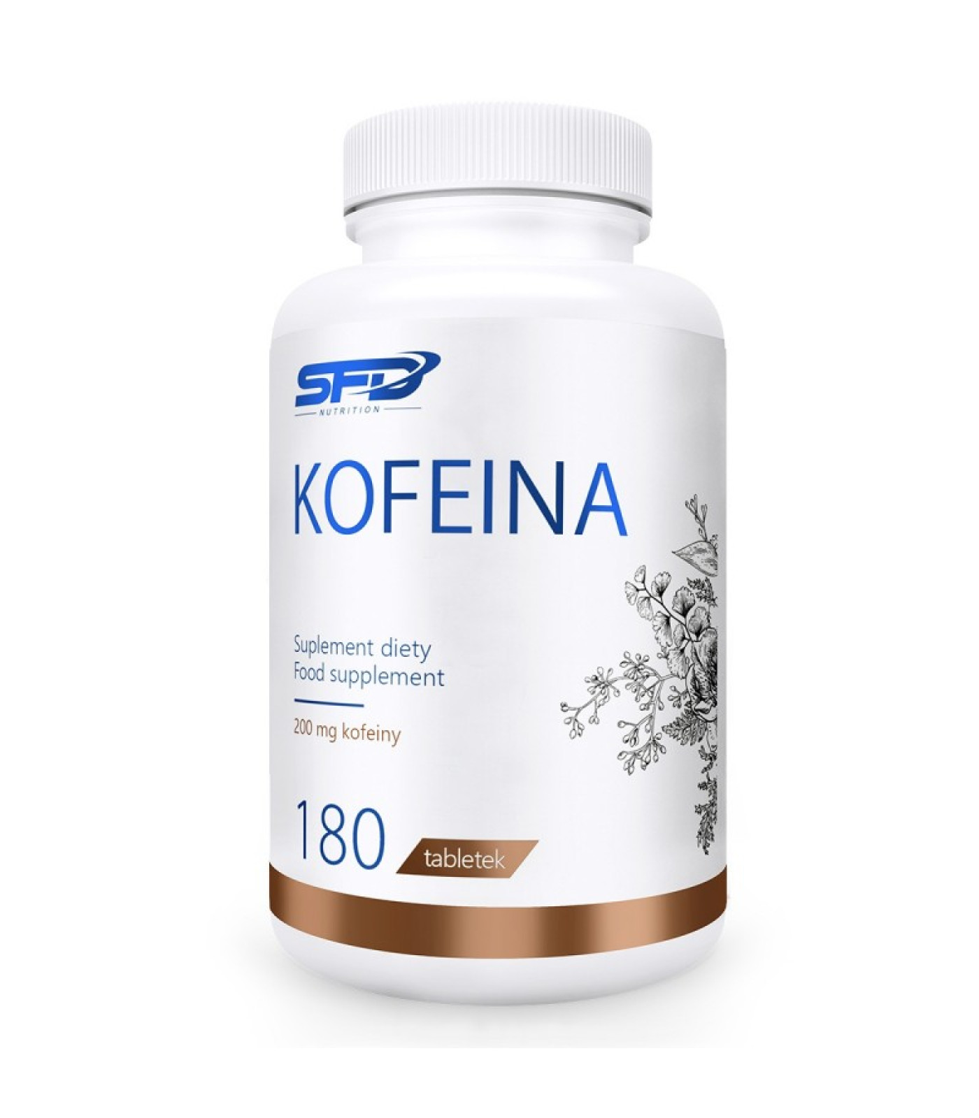 SFD Caffeine - Кофеин, Разфасовка 180 tabs