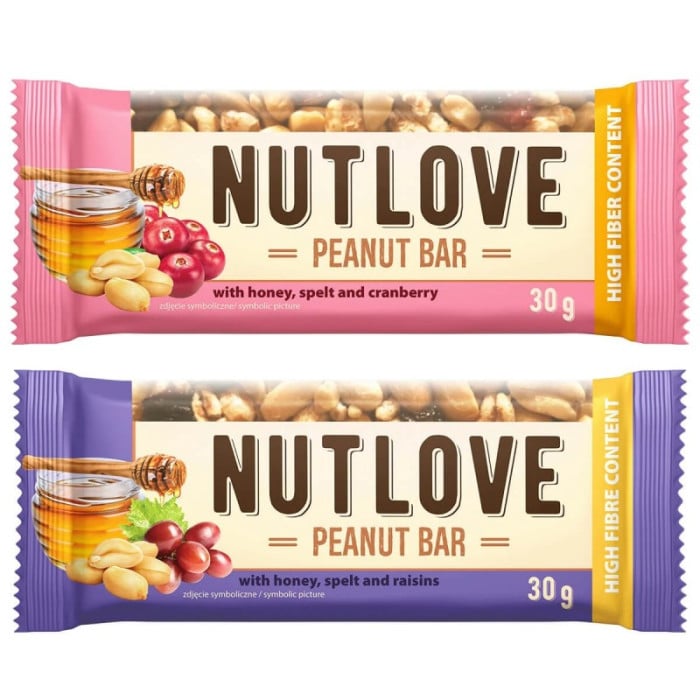 Allnutrition NutLove Peanut Bar - Фъстъчен Бар, Разфасовка 30g