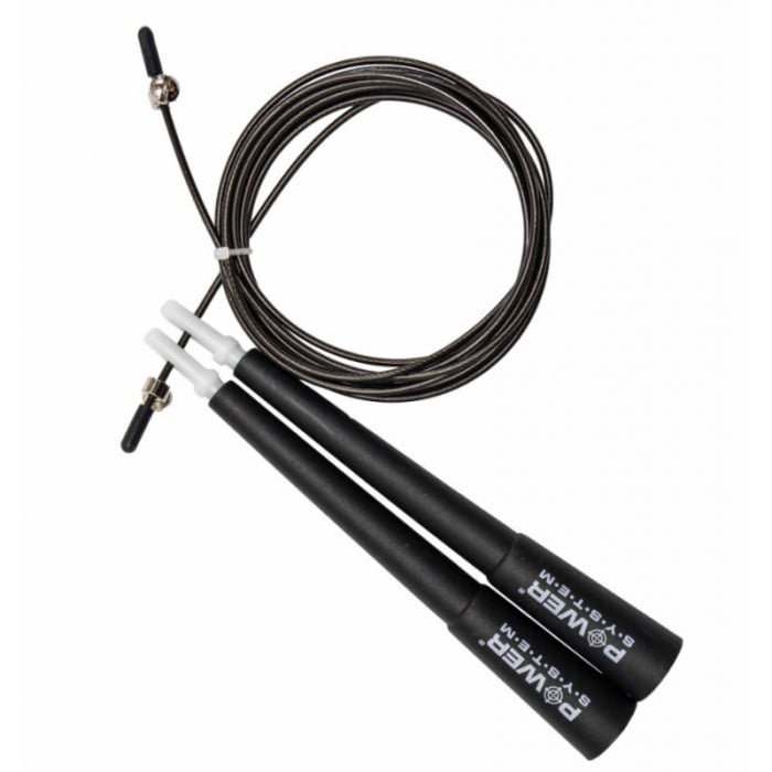 Power System Crossfit Jump Rope - Black - Въже за Скачане, Цвят Черен