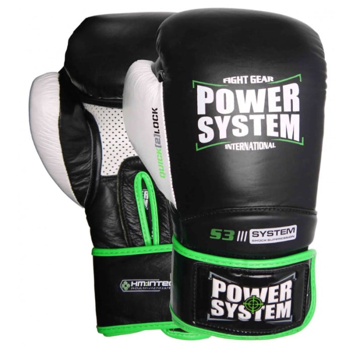 Power System Boxing Gloves Impact Evo - Black - Боксови Ръкавици, Цвят Черен,
