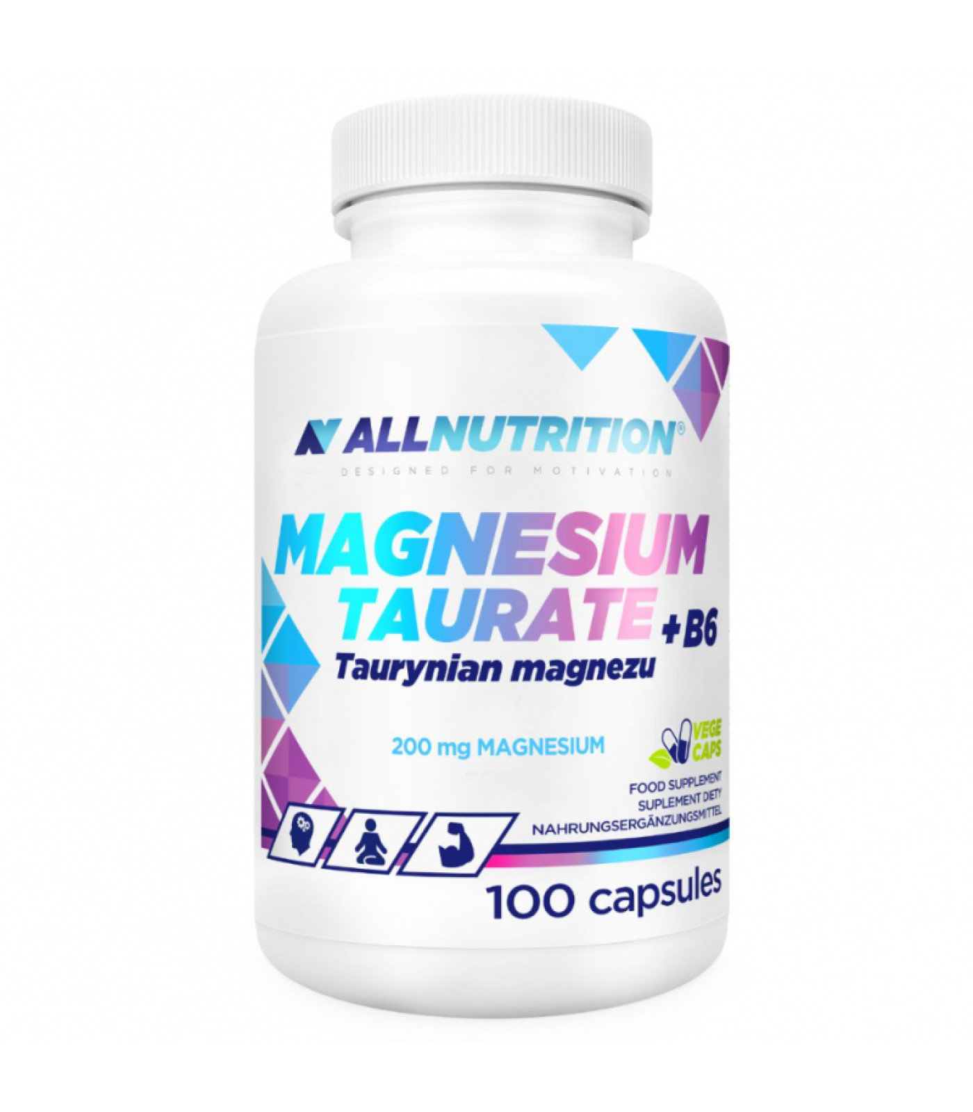 Allnutrition Magnesium Taurate + B6 - Магнезиев Таурат + Витамин B6, Разфасовка 100 caps