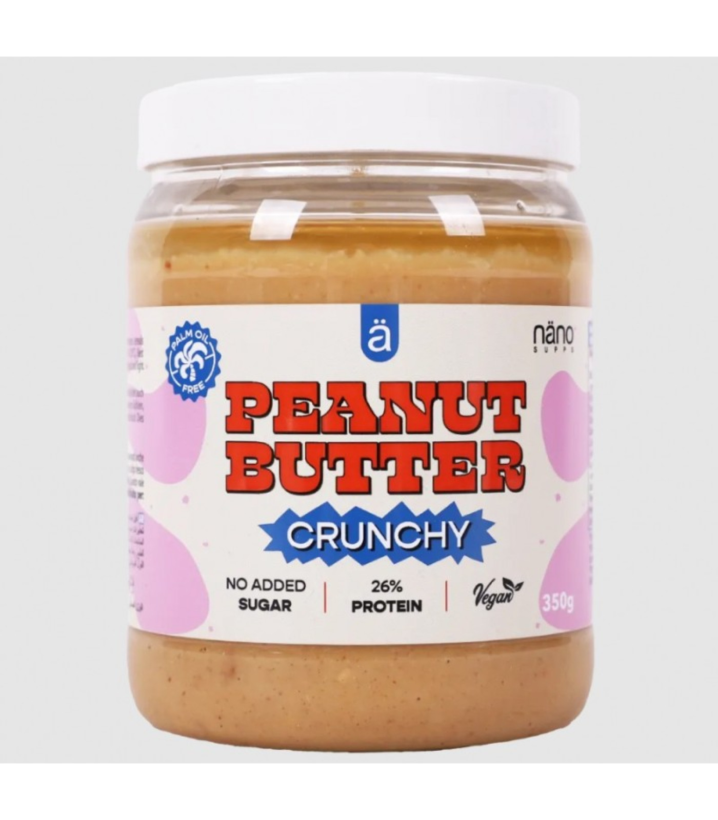 Nanosupps Peanut Butter Crunchy - Фъстъчено Масло, Разфасовка 350g