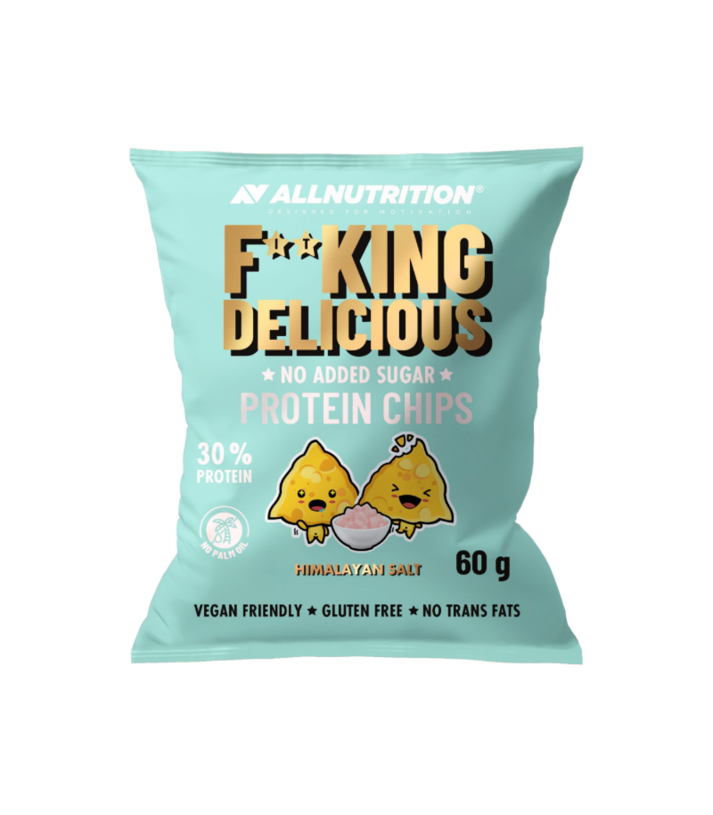 Allnutrition F**King Delicious Protein Chips Himalayan Salt - Протеинов Чипс, Разфасовка 60g