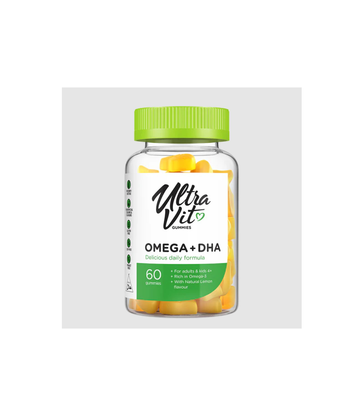 UltraVit Gummies Omega + DHA - Омега 3, Разфасовка 60 gummies UltraVit Gummies Omega + DHA - Омега 3, Разфасовка 60 gummies