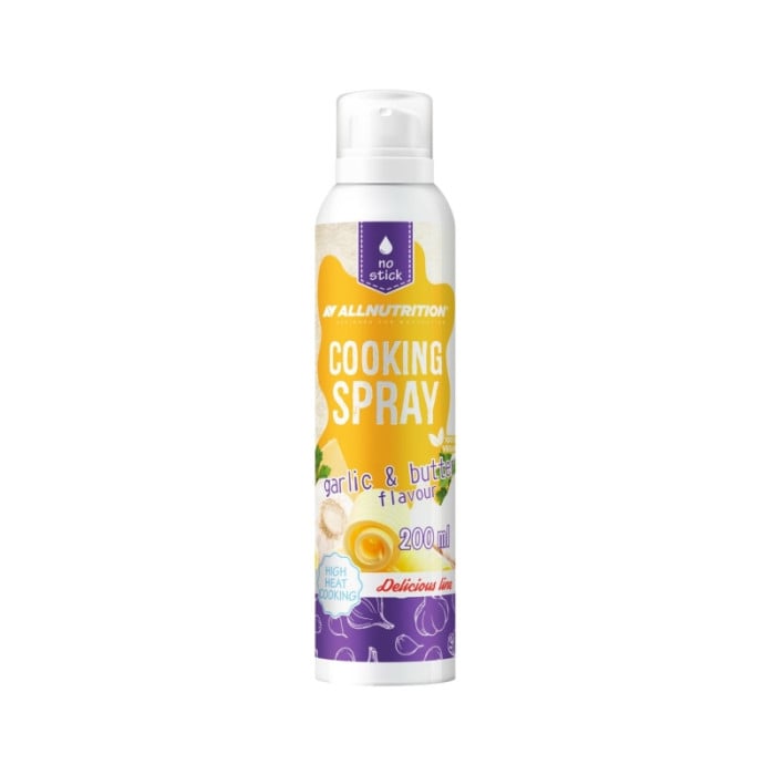 Allnutrition Cooking Spray - Garlic & Butter - Спрей За Готвене, Разфасовка 200ml