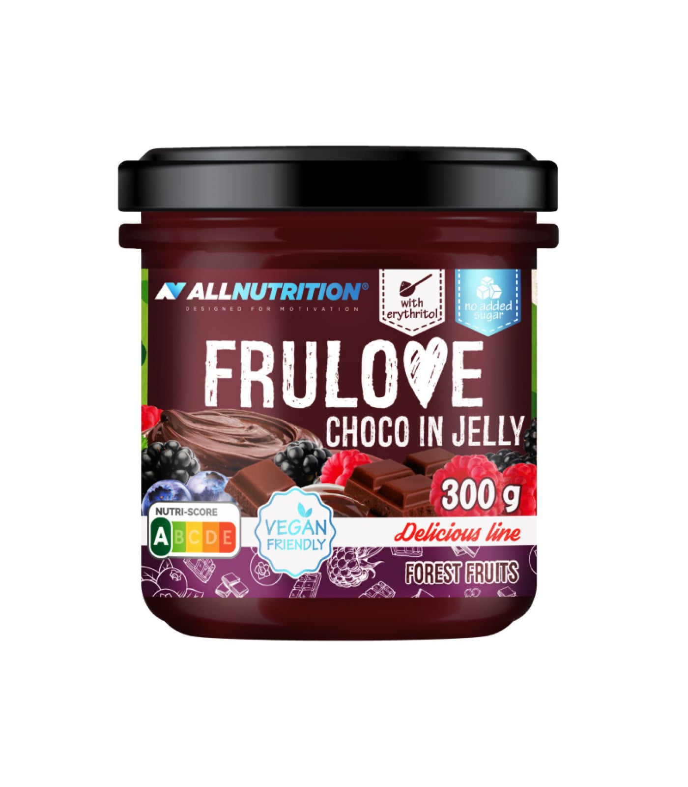 Allnutrition FruLove Choco In Jelly - Forest Fruits - Конфитюр, Разфасовка 300g