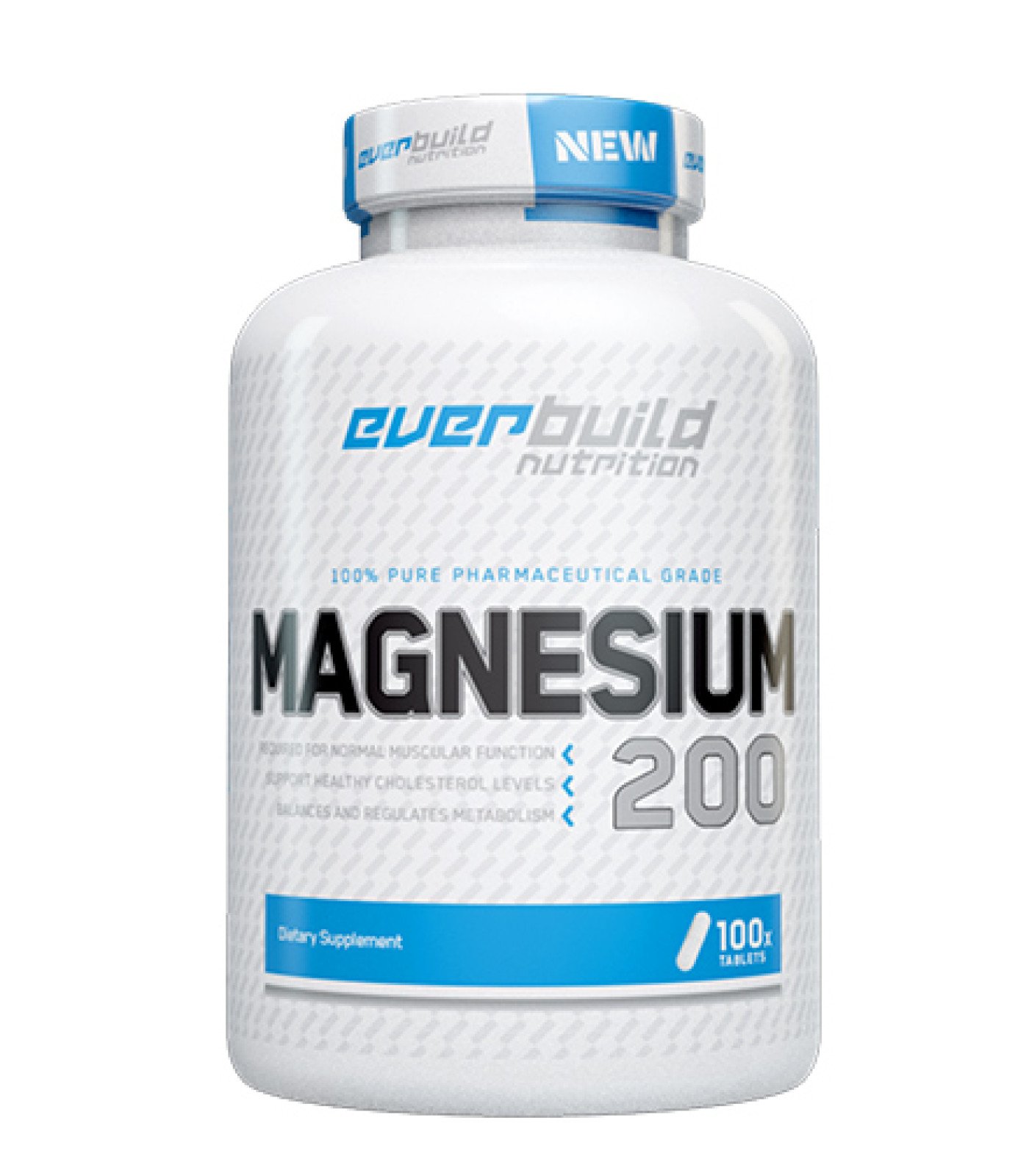 EVERBUILD - Magnesium Citrate 200 mg / 100 Tabs (50 дози)