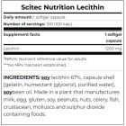 SCITEC - Lecithin 100 Caps. (100 дози)